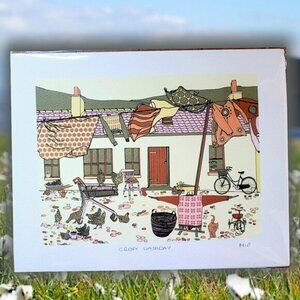 Shetland Islands Screen Print NWT